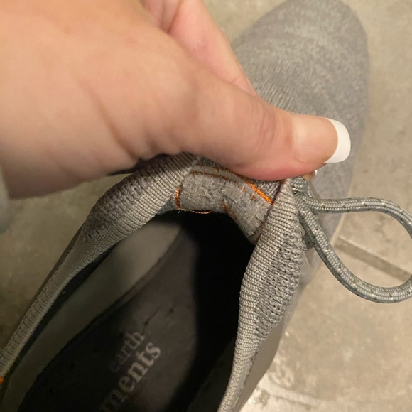 Earth Elements Cullen Mens Size 9.5 Silver Grey Woven Knit Sneakers Shoes - Picture 8 of 9